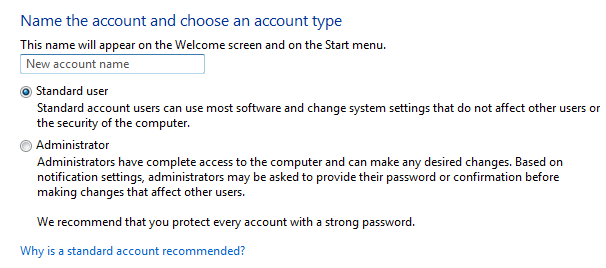 Windows account