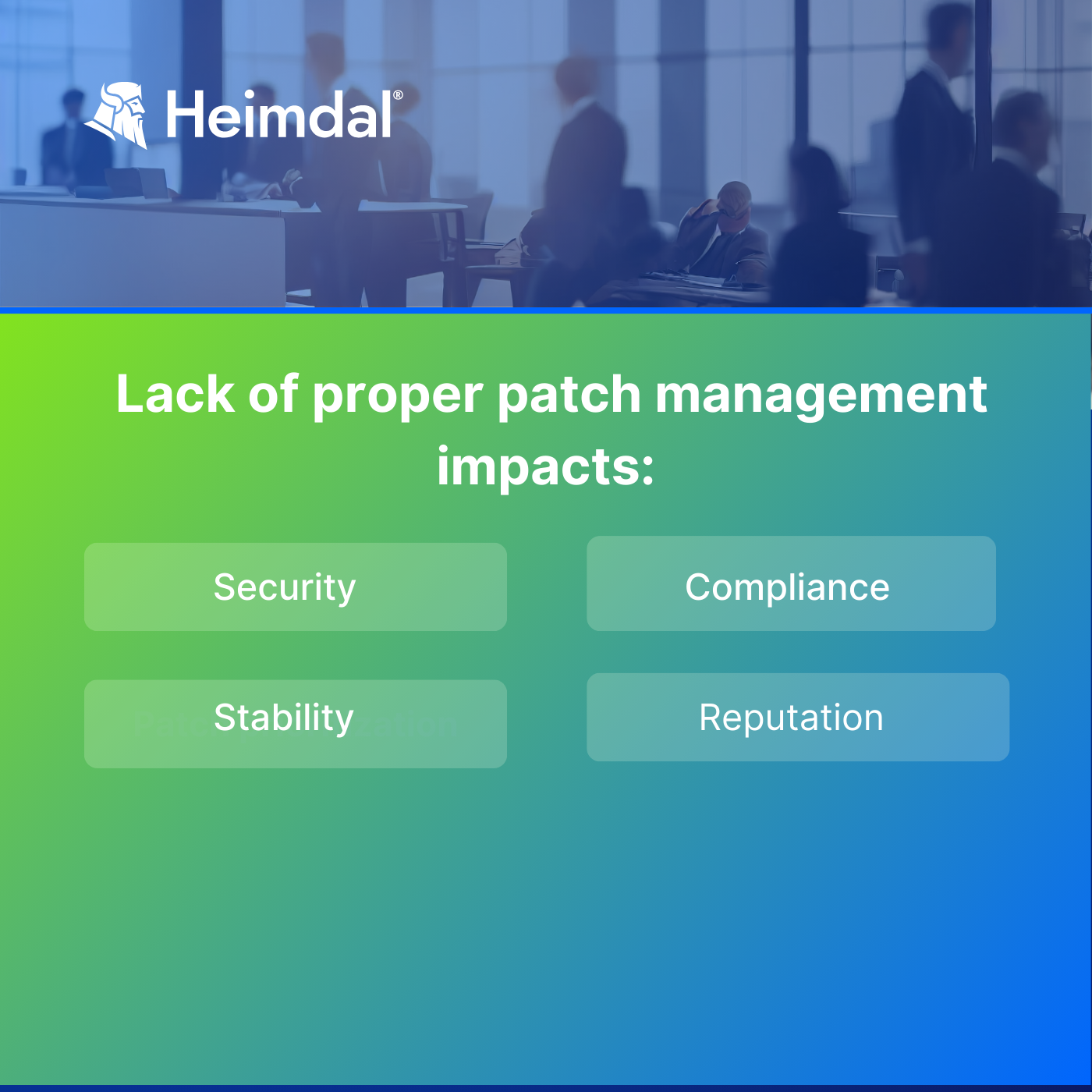 Infographic depicting the consequences of poor patch management.