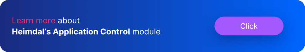 application control solution call to action button