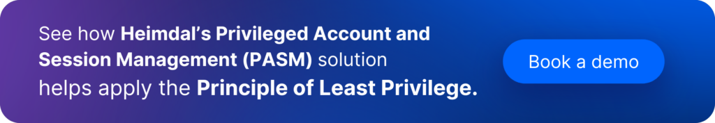 apply the principle of least privilege - call to action button