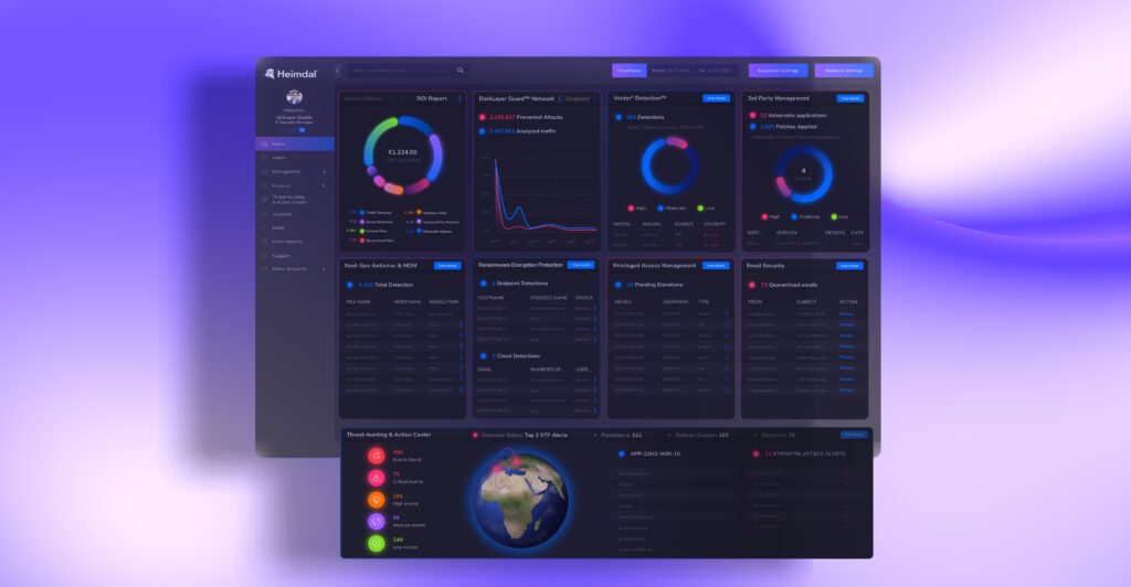 Heimdal XDR Dashboard