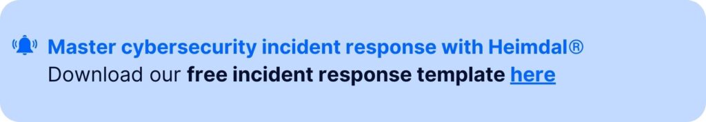 incident response template