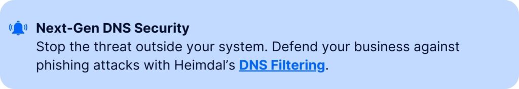 dns filtering against phishing attacks