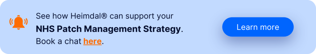 patch management solution for NHS