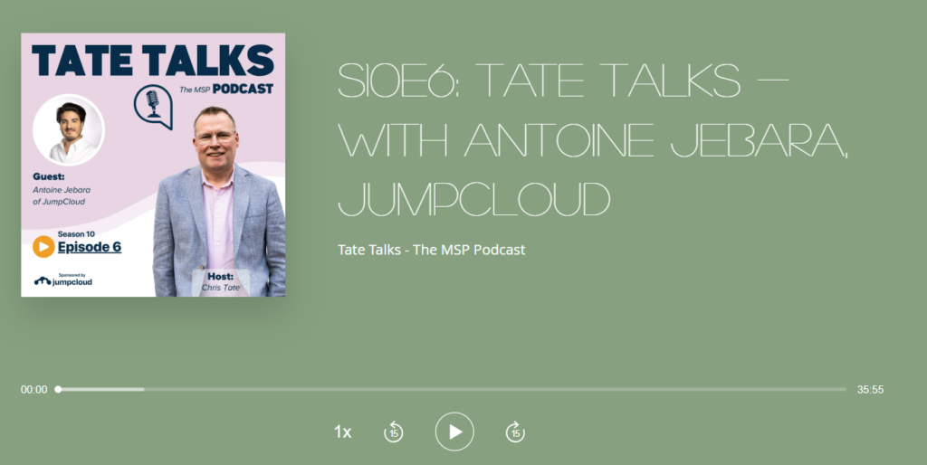 Tate Talks MSP podcast thumbnail