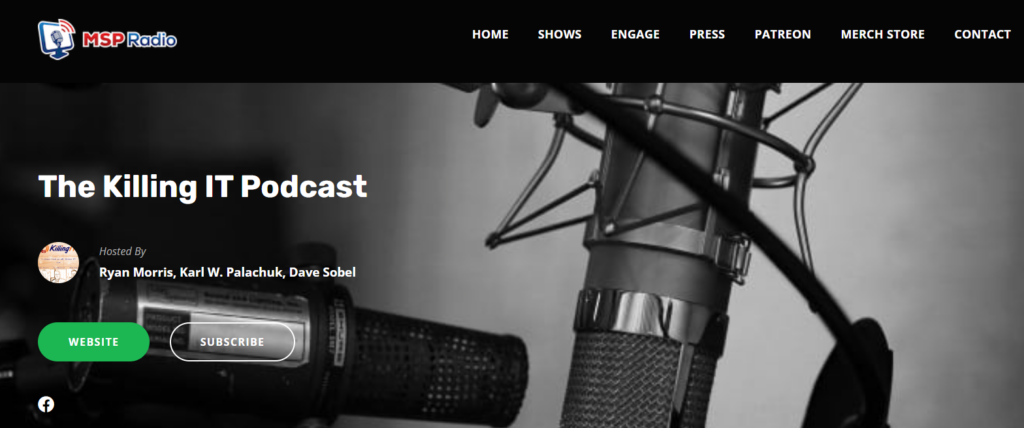 The Killing IT MSP Podcast thumbnail with microphone