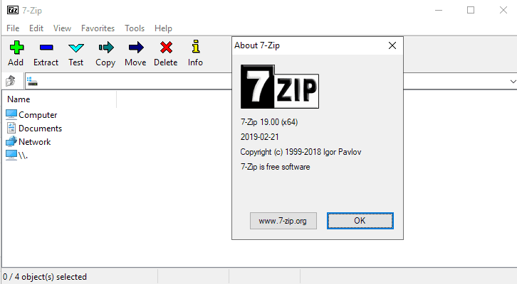 7 Zip-Verschlüsselungstool