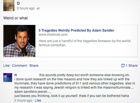 Adam Sandler conspiracy