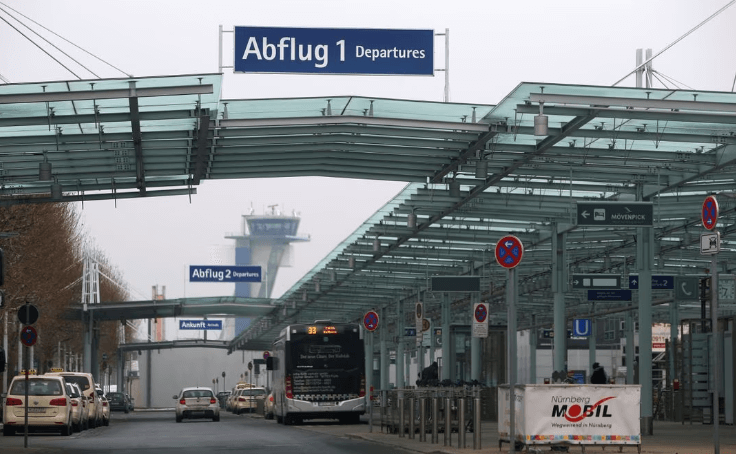Albrecht Duerer airport in Nuremberg, Germany