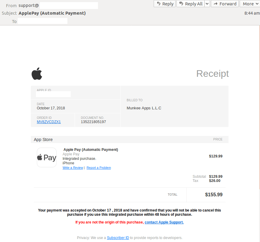 apple pay phishing scam