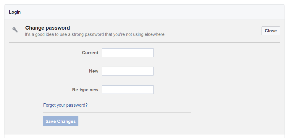 Your current password. How can i change password. Recommend to use password.