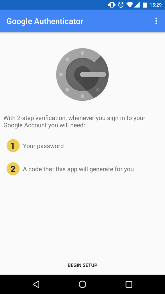 google authenticator extension