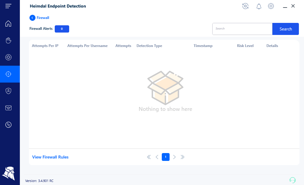 Heimdal Agent TPE Firewall view