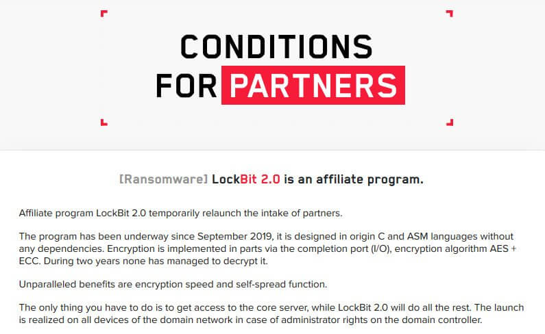 LockBit Ransomware affiliates