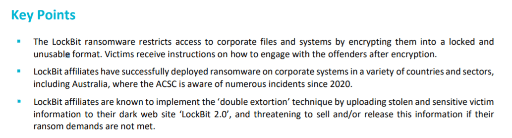 Lockbit Australia Attacks