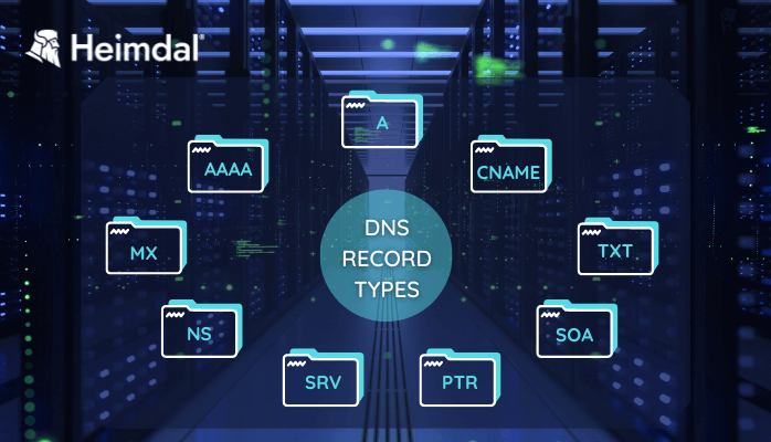 Most common DNS record types
