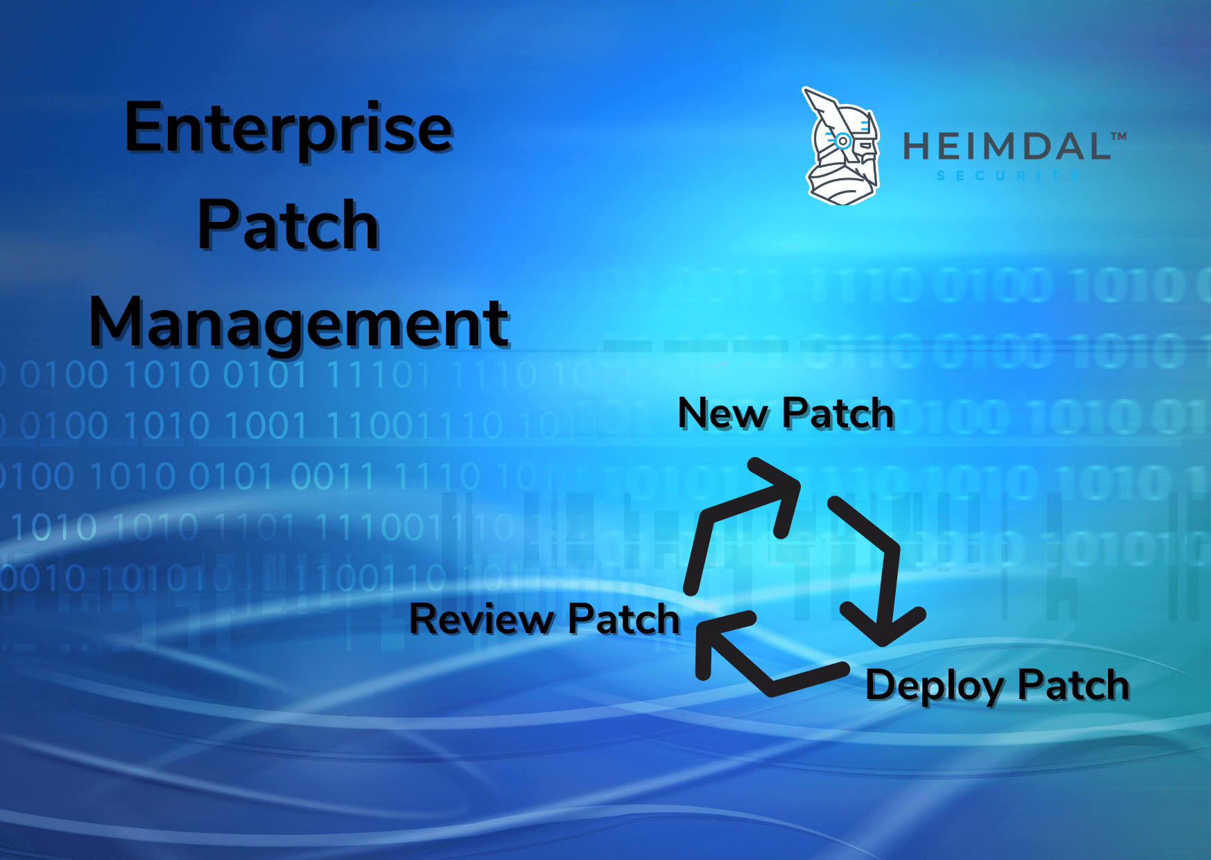 Enterprise patch management cycle = from new patch to deploy patch to review patch