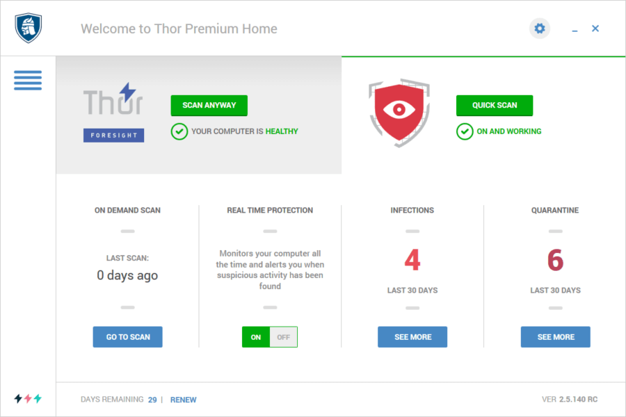 Thor Premium Home the best antivirus for Windows