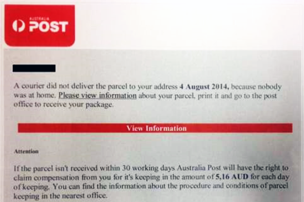 australian scam malware