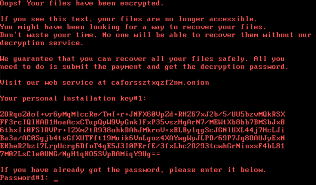 encrypted files with bad rabbit ransomware