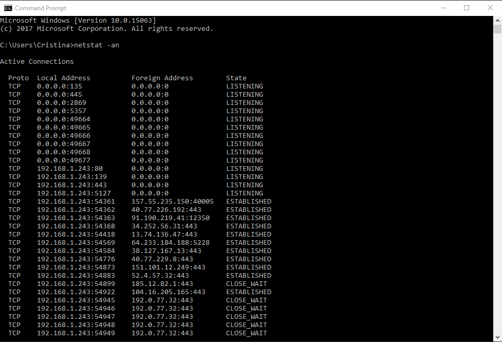 dos iptrace