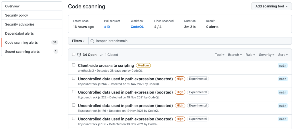 experimental-label-alerts github