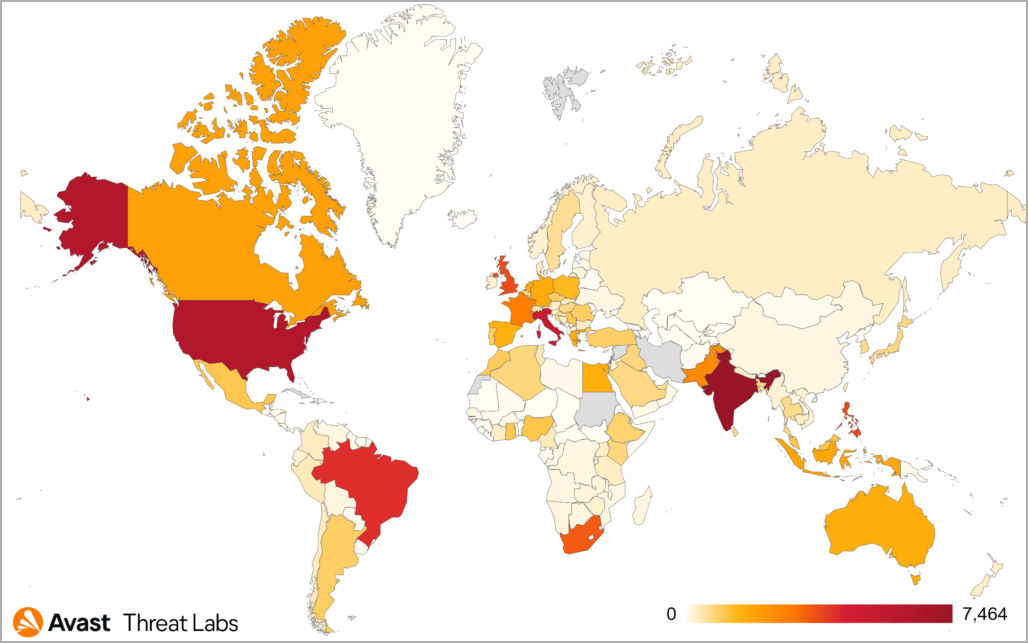 heatmap of venomsoft attacks