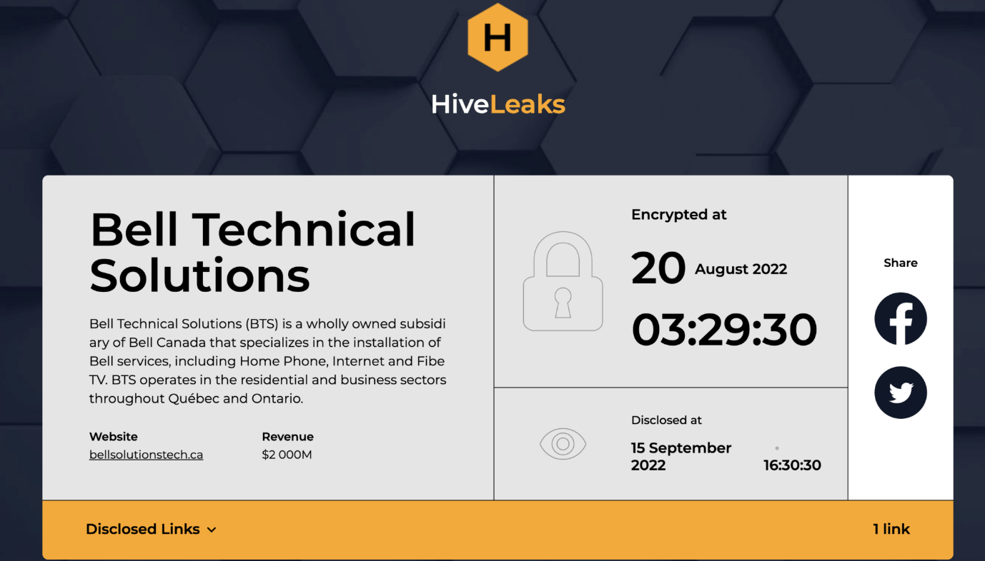 hive leak confirmation