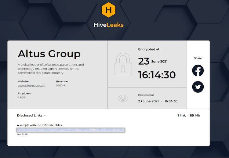 hive-leaks-blur Altus Group image heimdal security