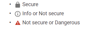 https security - security status icons
