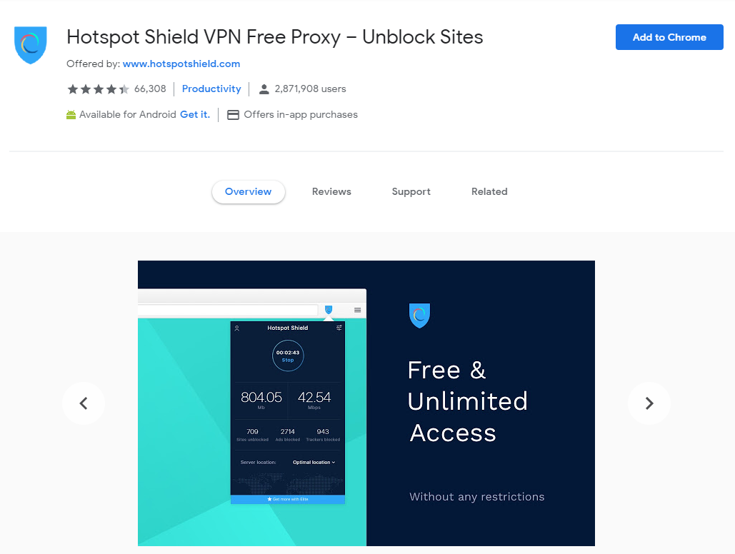 hotspot shield free extension