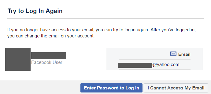 Facebook Login Bing