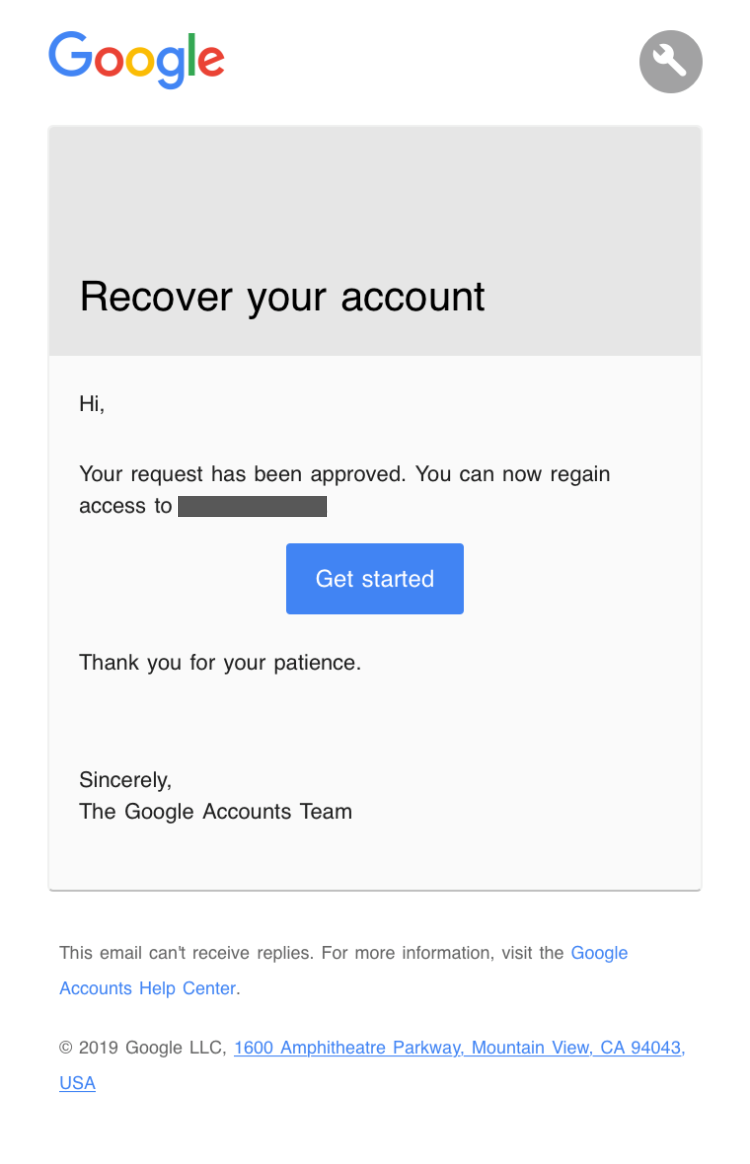 Now you can login in  with your Google account 