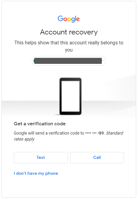 Account recovery