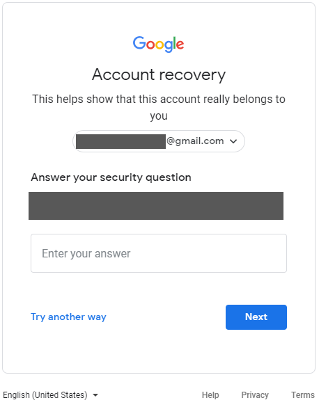 I can't login with the password I made, and the recovery email