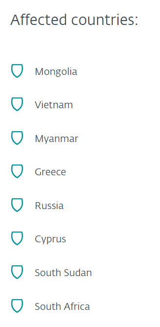 impacted countries mustang panda hacking campaign