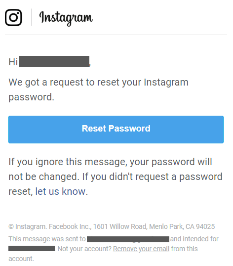 instagram password finder registration key