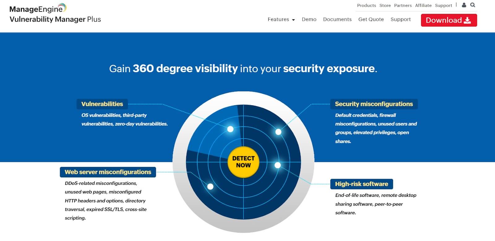 advertorial of manageengine's vulnerability management plus solution