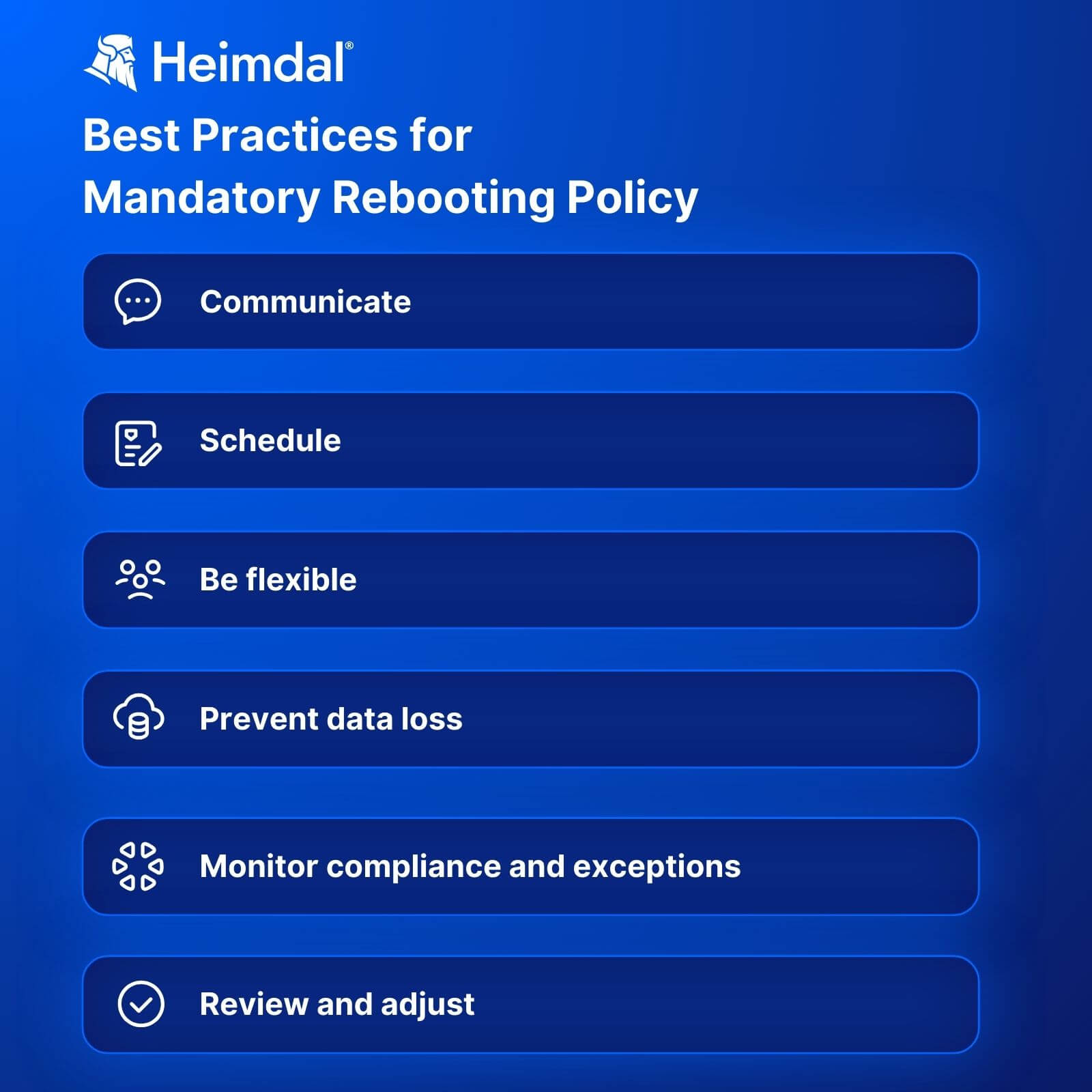 mandatory rebooting policy best practices for msps