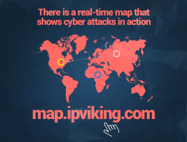 real time map of cyber attacks heimdal secuity