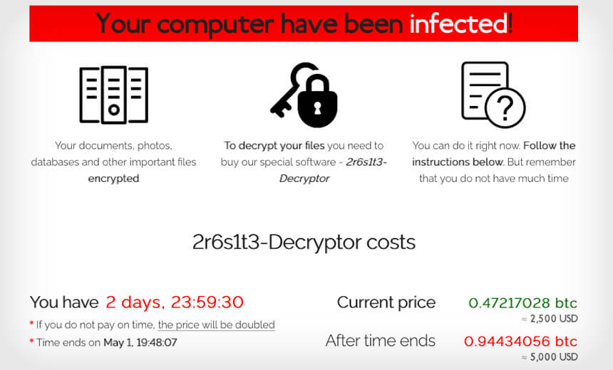 Revil ransomware note