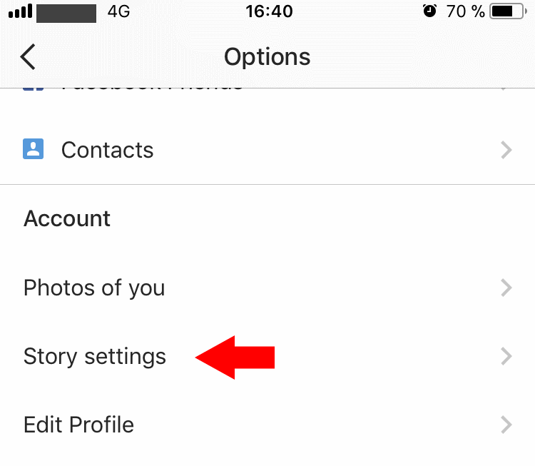 story settings png - hide following list on instagram from followers 2017 women com