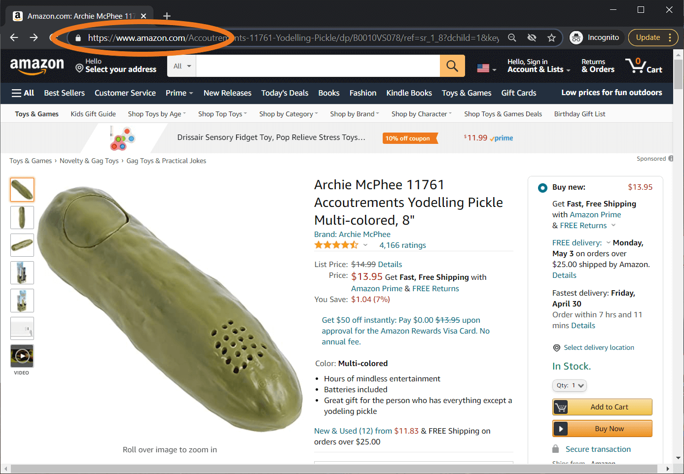 PKI Amazon purchase example