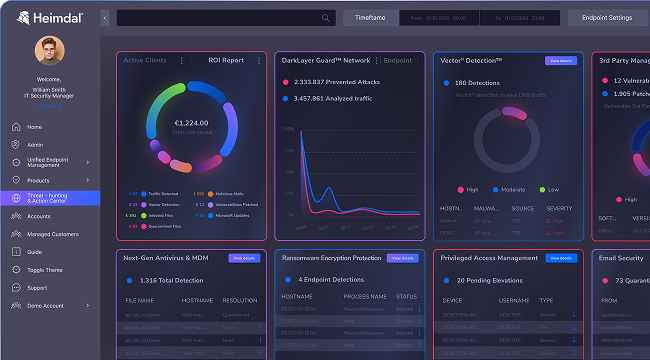 Heimdal Dashboard