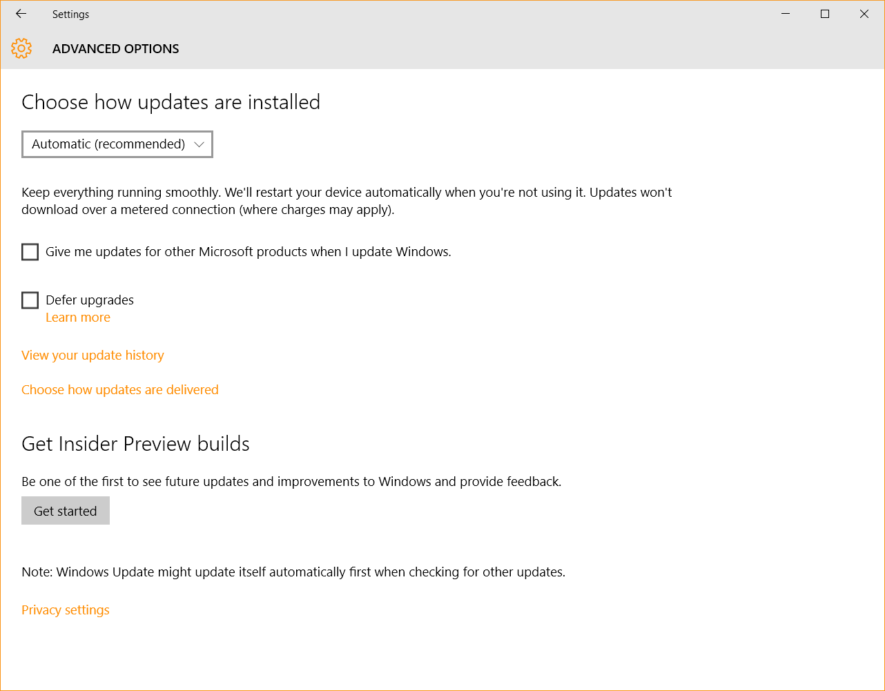 Windows 10 Security Guide - Choose How Update Are Installed