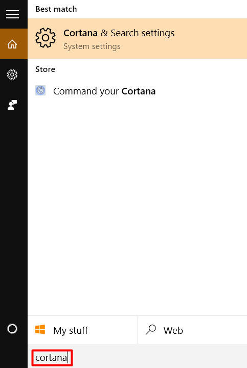 Windows 10 Security Guide - Find Cortana