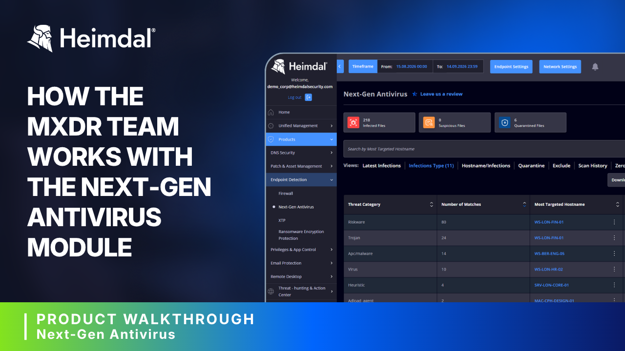 How the MXDR Team Works with the Next-Gen Antivirus Module
